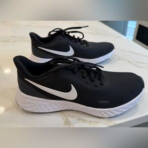 Nike Revolution Black & White Running Sneakers